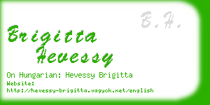 brigitta hevessy business card